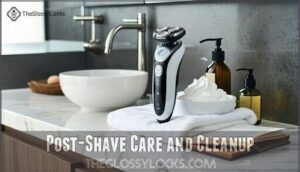 post-shave care and cleanup