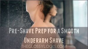 pre-shave prep for a smooth underarm shave