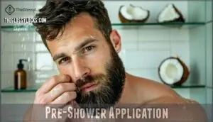 pre-shower application pre-shower application