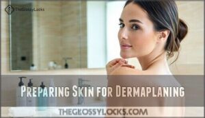 preparing skin for dermaplaning