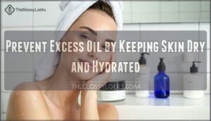 prevent excess oil by keeping skin dry and hydrated