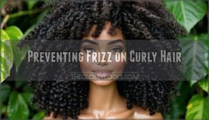 preventing frizz on curly hair