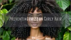 preventing frizz on curly hair