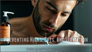 preventing nicks, cuts, and irritation