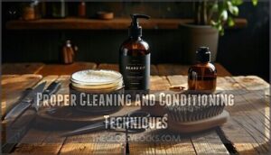 proper cleaning and conditioning techniques