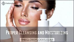 proper cleansing and moisturizing