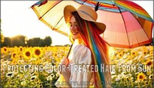 protecting color-treated hair from sun