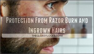 protection from razor burn and ingrown hairs
