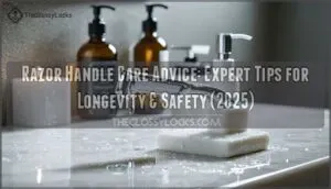 razor handle care advice