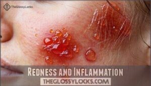 redness and inflammation