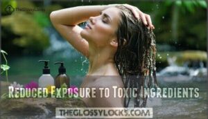 reduced exposure to toxic ingredients
