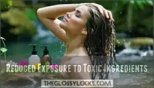 reduced exposure to toxic ingredients