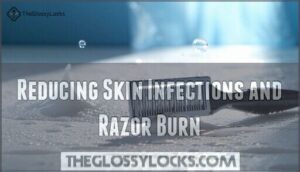 reducing skin infections and razor burn