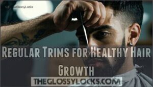 regular trims for healthy hair growth