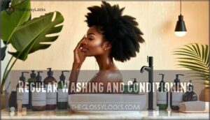 regular washing and conditioning