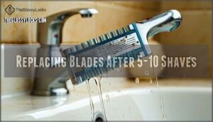 replacing blades after 5-10 shaves
