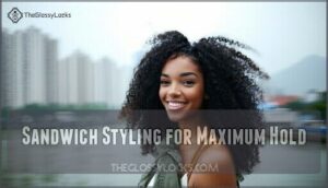 sandwich styling for maximum hold