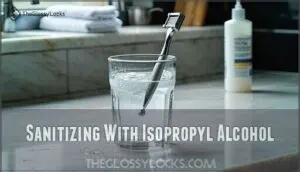 sanitizing with isopropyl alcohol