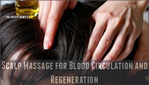 scalp massage for blood circulation and regeneration