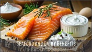 seafood and dairy benefits