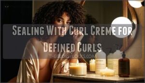sealing with curl creme for defined curls
