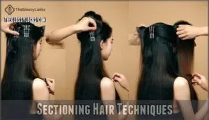 sectioning hair techniques