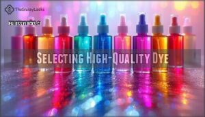 selecting high-quality dye