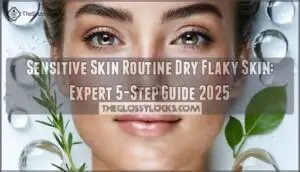 sensitive skin routine dry flaky skin