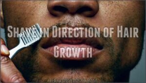 shave in direction of hair growth