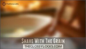 shave with the grain
