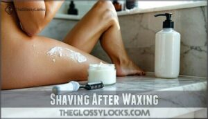 shaving after waxing
