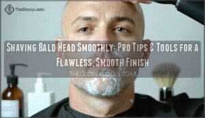 shaving bald head smoothly