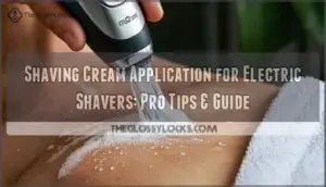 shaving cream application for electric shavers