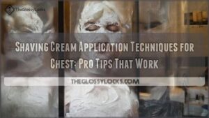 shaving cream application techniques for chest