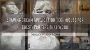 shaving cream application techniques for chest