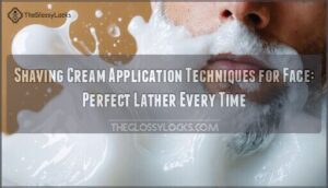 shaving cream application techniques for face