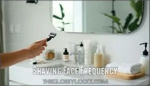 shaving face frequency shaving face frequency