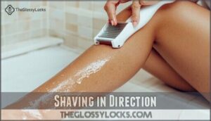 shaving in direction