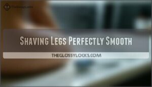 shaving legs perfectly smooth