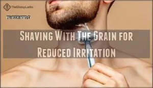 shaving with the grain for reduced irritation shaving with the grain for reduced irritation