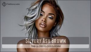 silvery ash brown
