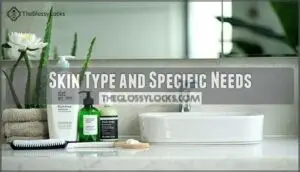 skin type and specific needs