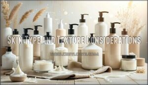 skin type and texture considerations
