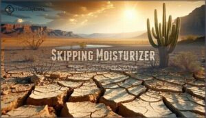 skipping moisturizer