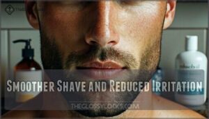 smoother shave and reduced irritation