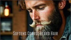 softens coarse beard hair