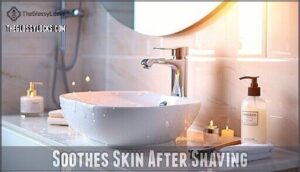 soothes skin after shaving