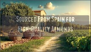 sourced from spain for high-quality almonds
