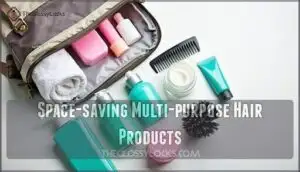 space-saving multi-purpose hair products