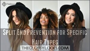 split end prevention for specific hair types